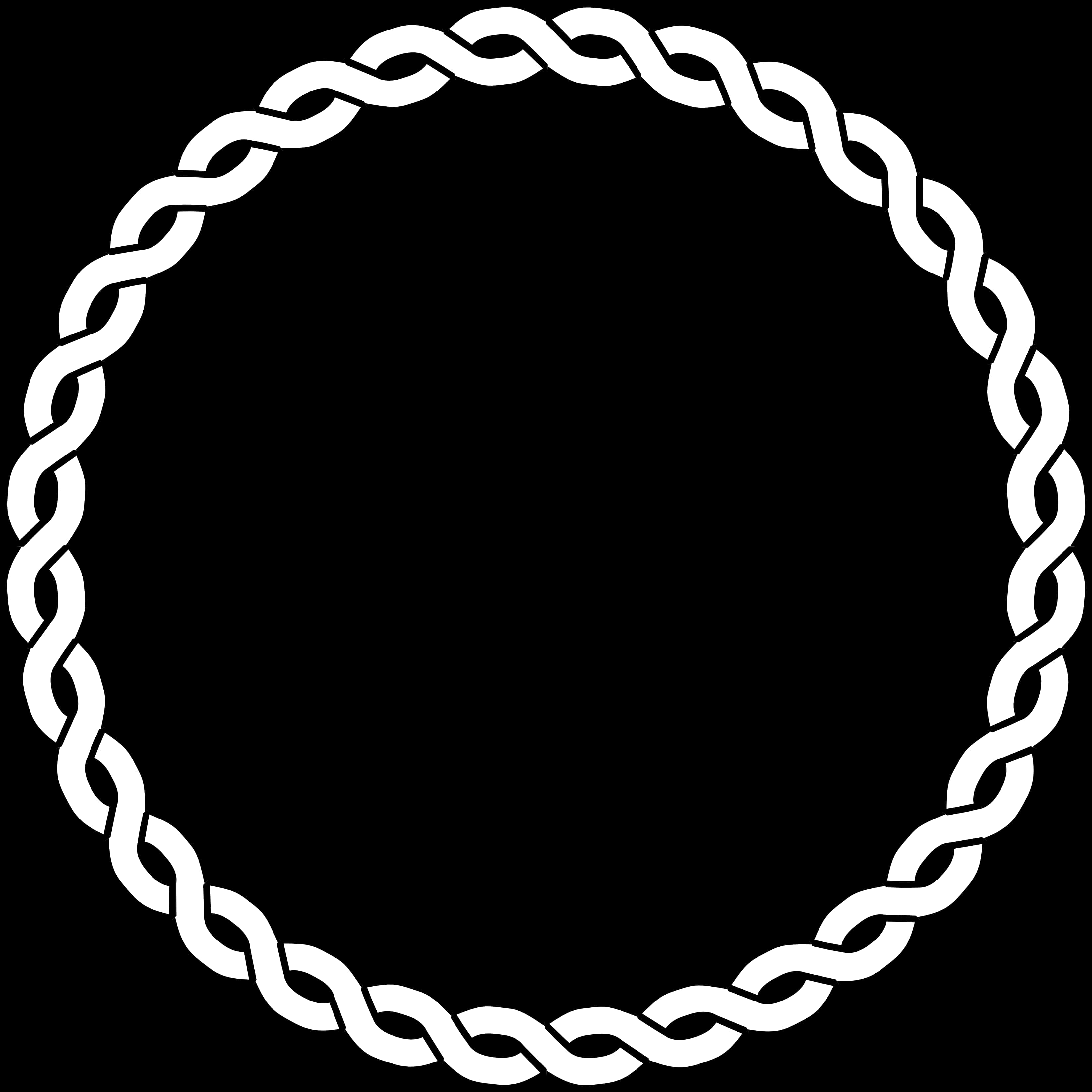 Abstract Twisted Rope Circle Vector