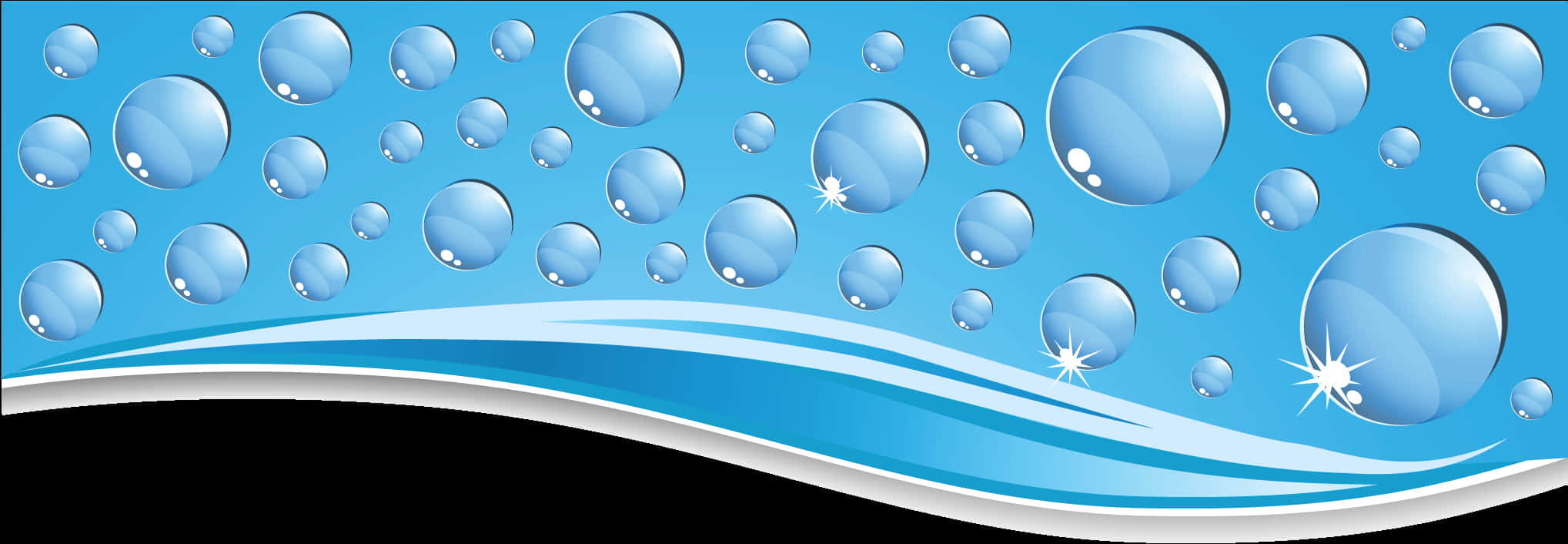 Abstract Water Drops Background