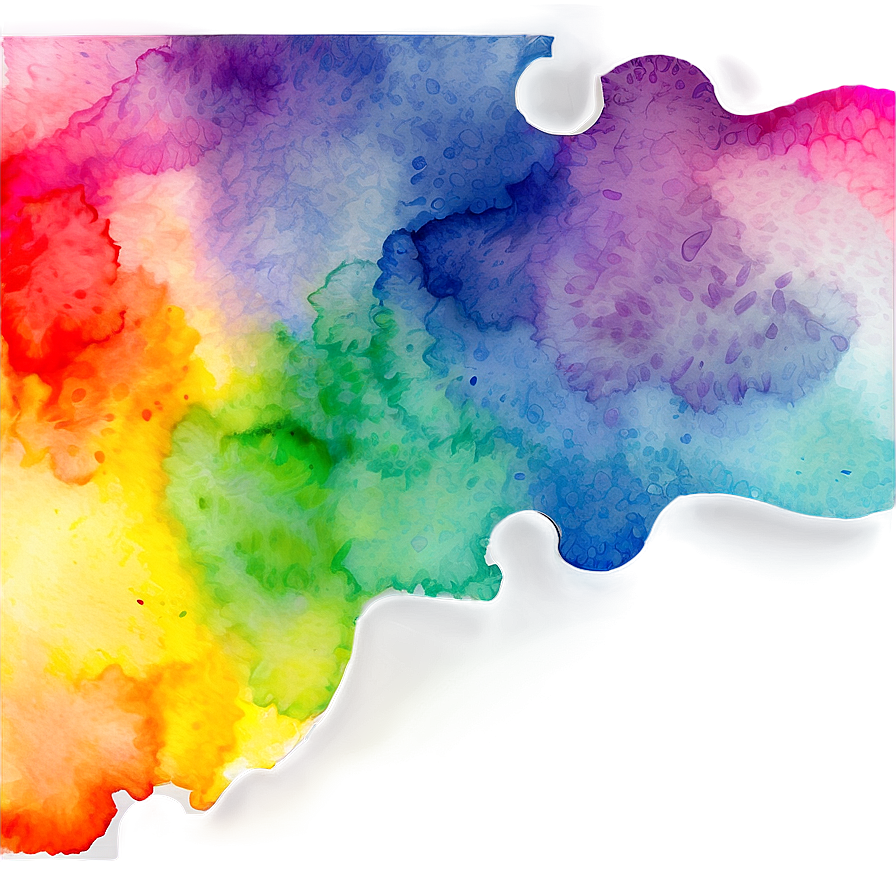 Abstract Watercolor Rainbow Png Pmk