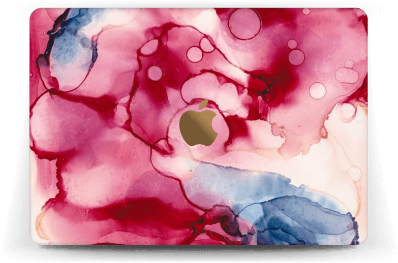 Abstract Watercolor Splash Laptop Case