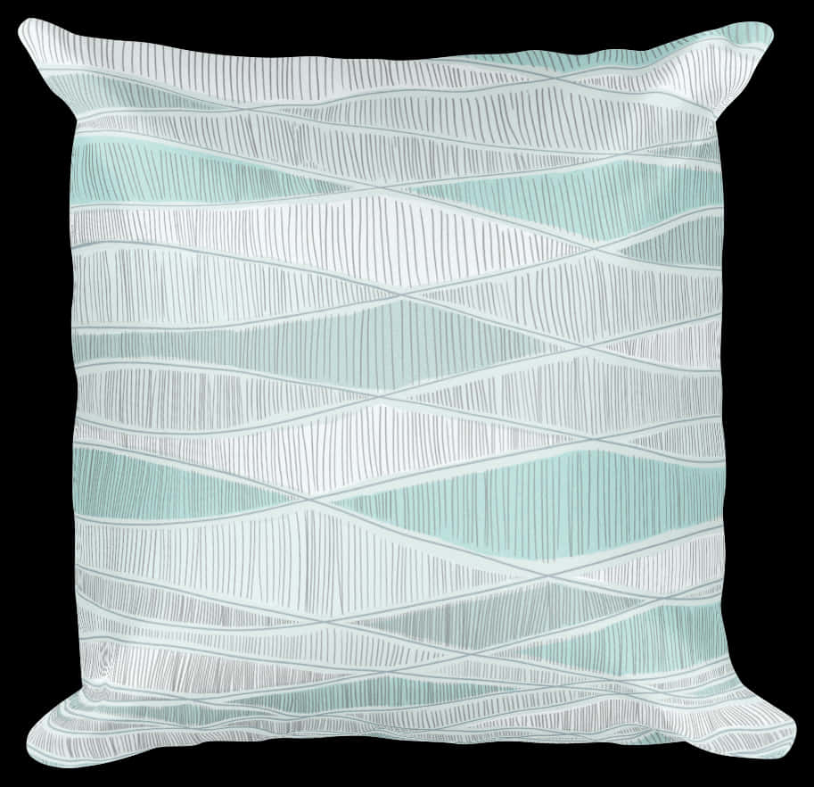 Abstract Wave Pattern Pillow