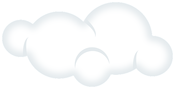 Abstract White Cloud Graphic