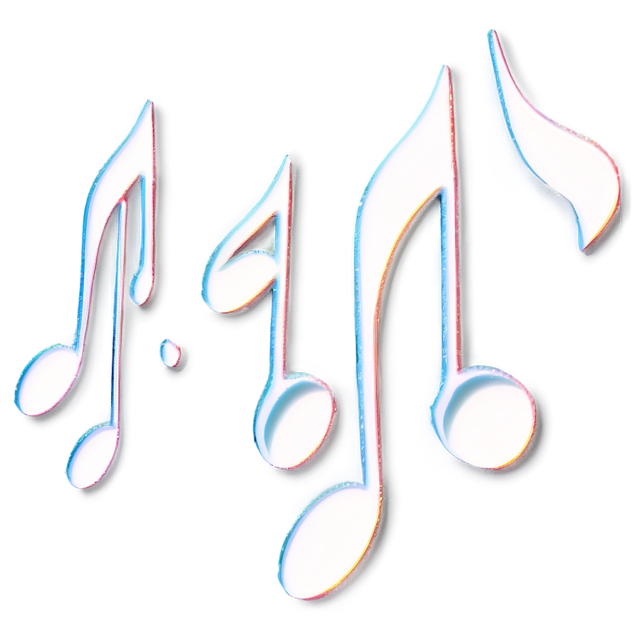 Abstract White Music Note Png Ptc24