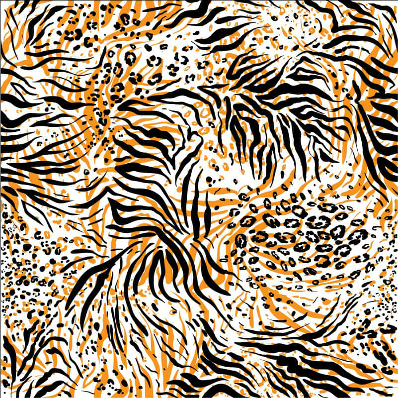 Abstract Wildlife Fusion Pattern