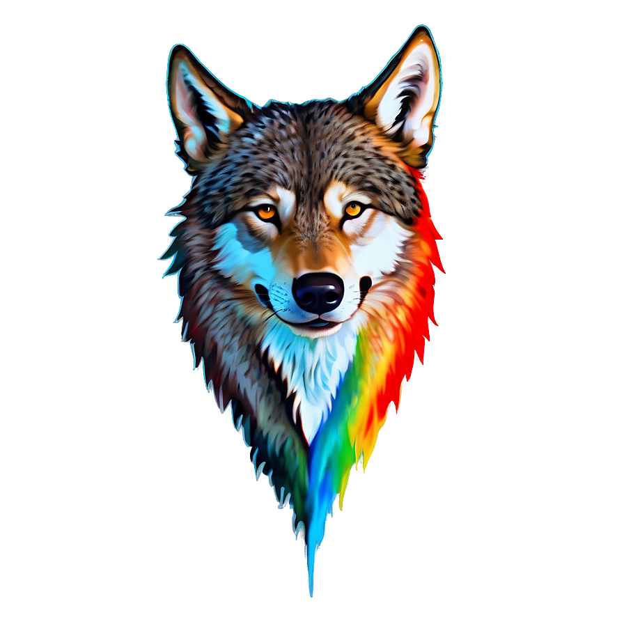 Abstract Wolf Head Artwork Png 06122024