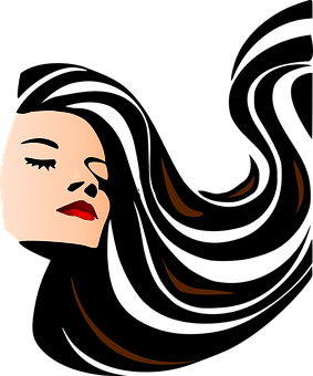 Abstract Woman Profile Vector