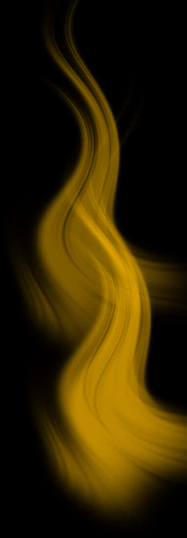 Abstract Yellow Flame Curves