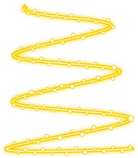 Abstract Yellow Neon Lines