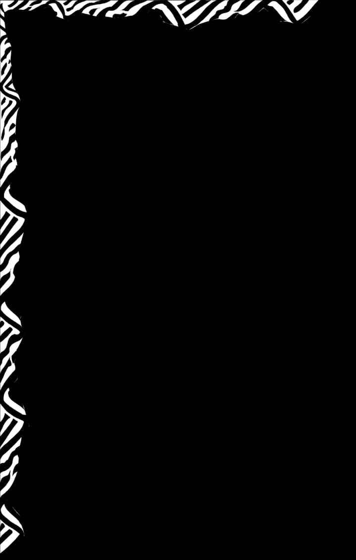 Abstract Zebra Pattern Border