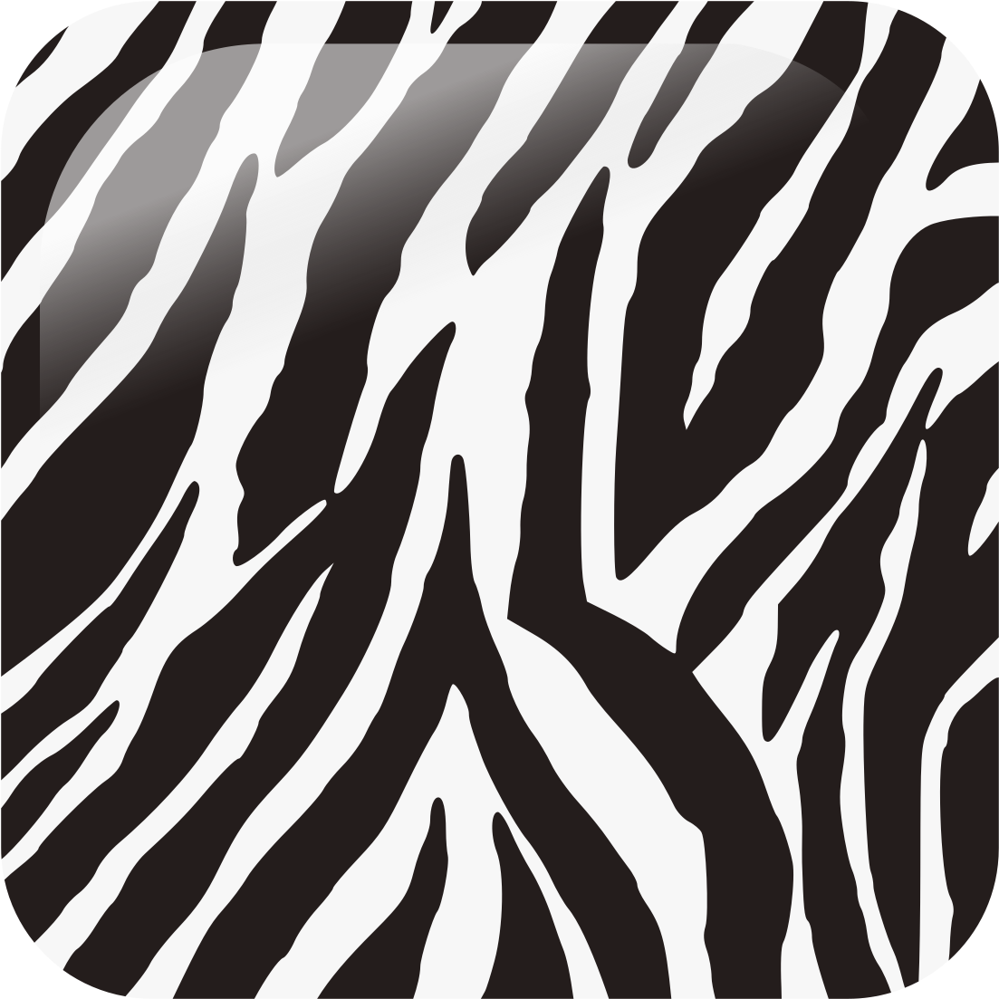 Abstract Zebra Stripes Pattern