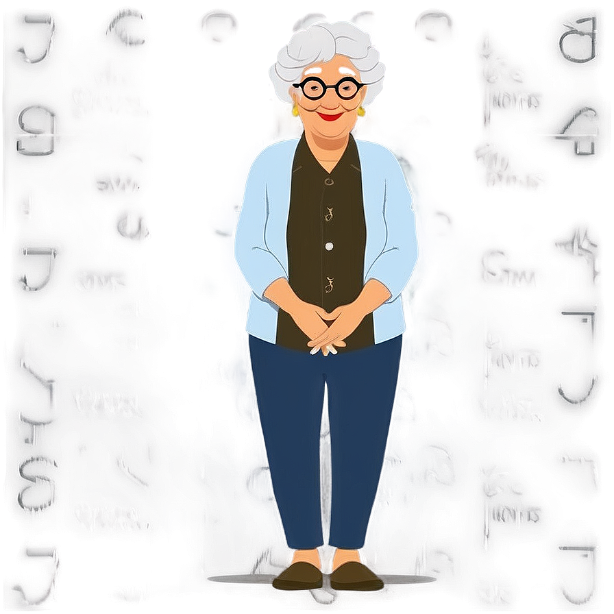 Abuela Cartoon Character Png Nod