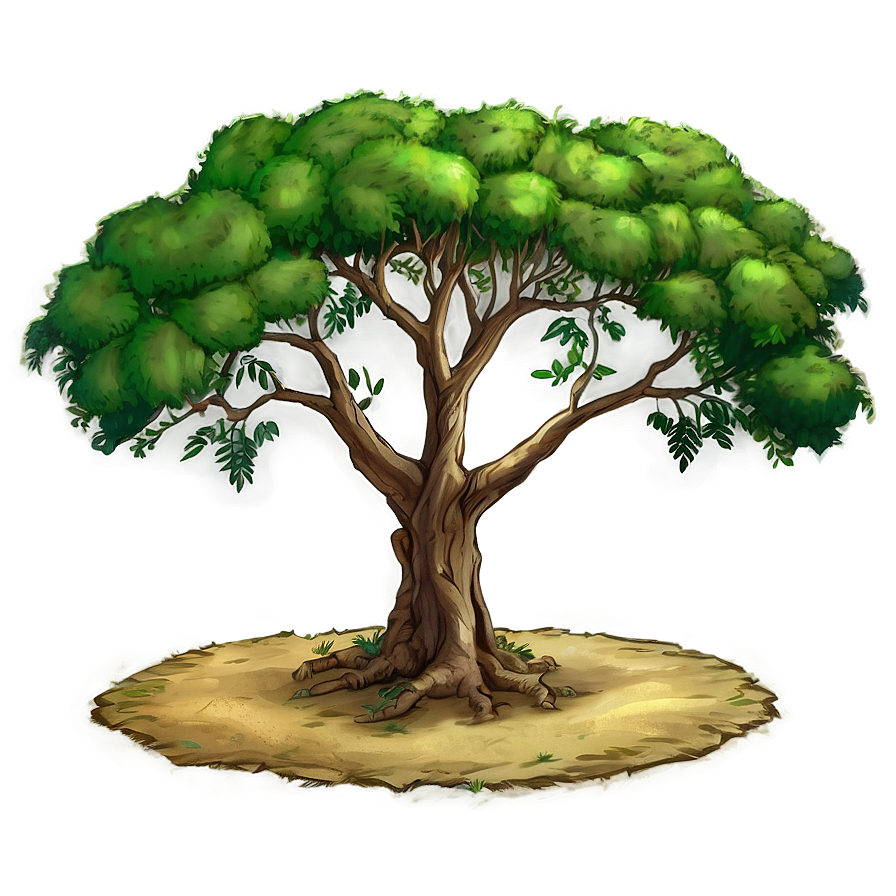 Acacia Tree Traditional Art Png 06132024