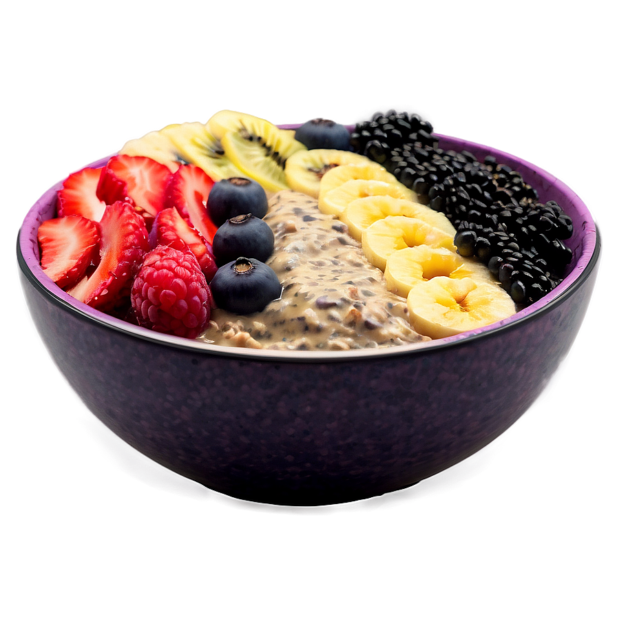 Acai Smoothie Bowl Decoration Png 06252024