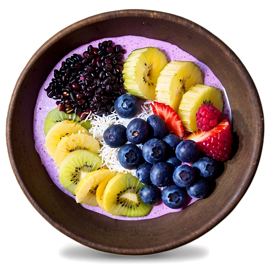 Acai Smoothie Bowl Decoration Png Xjt