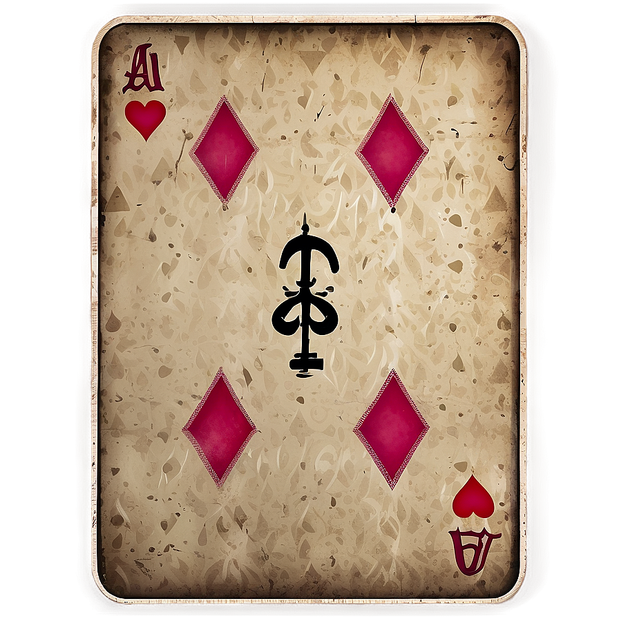 Ace Card In Vintage Style Png 19