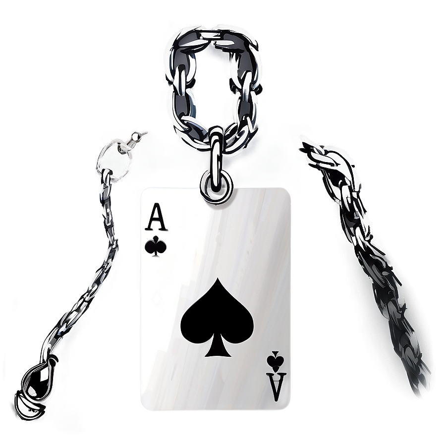 Ace Card With Chain Png 55