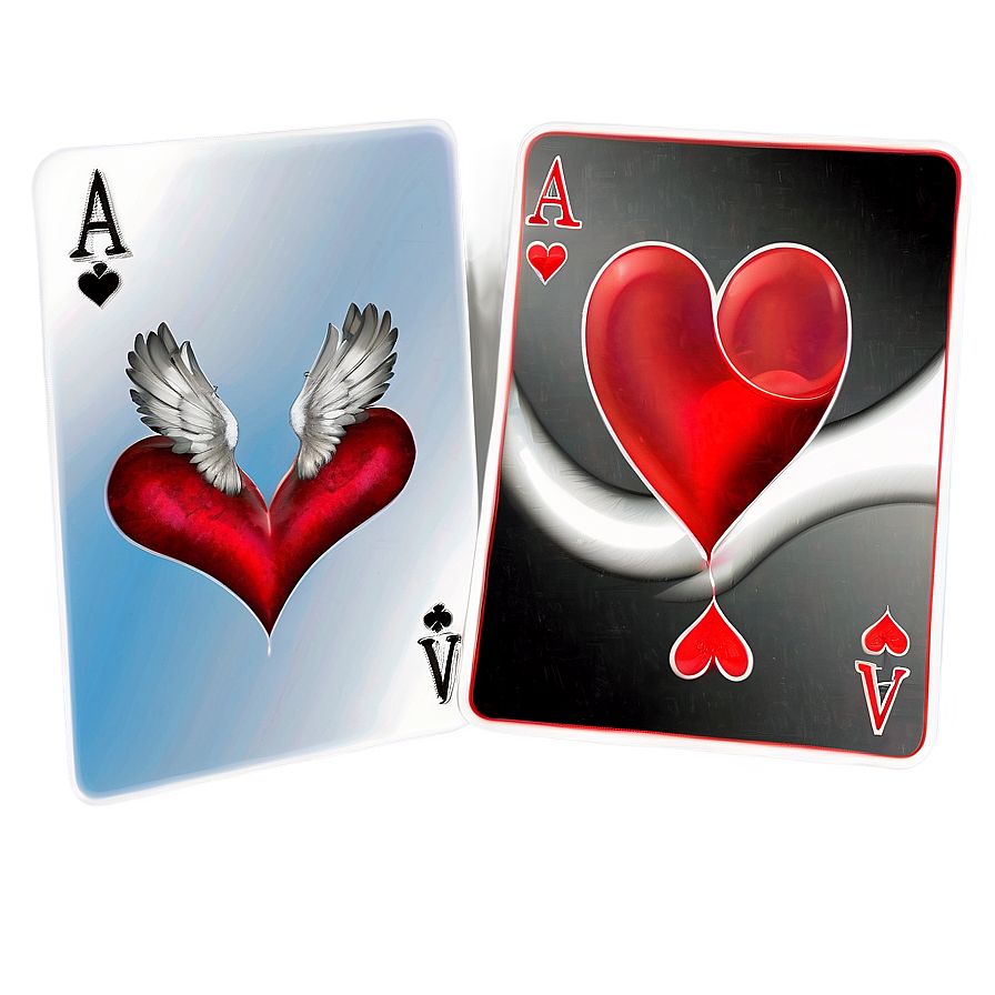 Ace Card With Heart Png 90