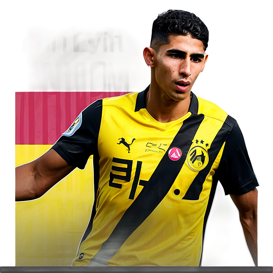 Achraf Hakimi Portrait Png Qhq33