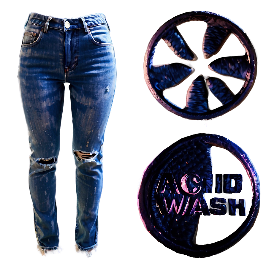 Acid Wash Jean Png Wos45