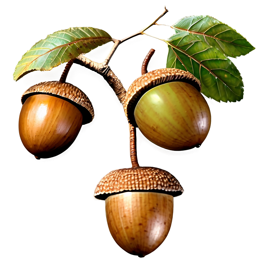 Acorn On Branch Png 16