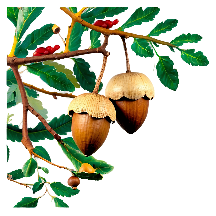 Acorn On Branch Png 52