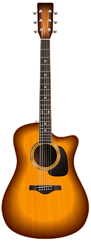 Acoustic Guitar Sunburst Finish