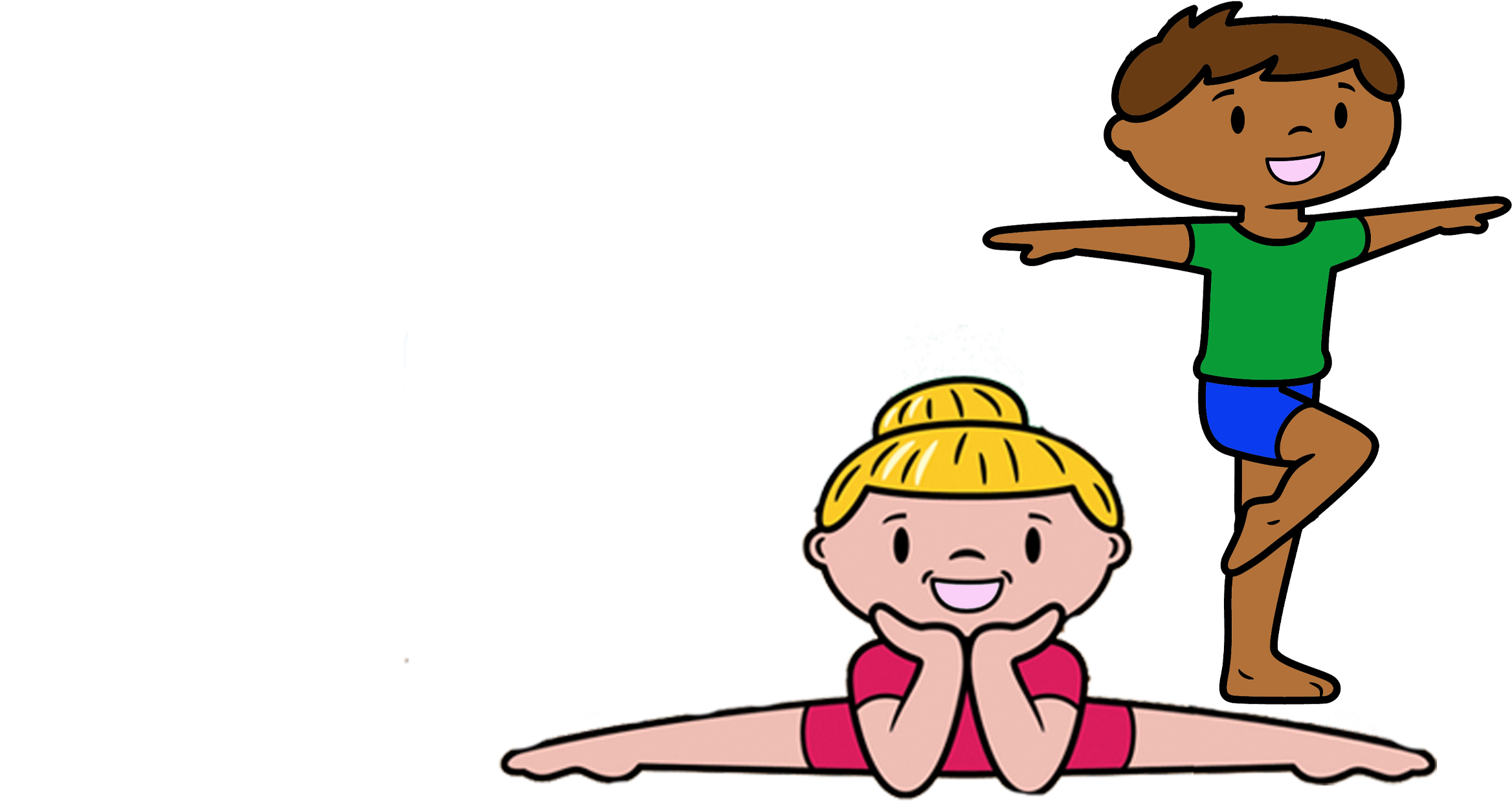 Acrobatic Arts Children Illustration