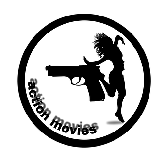 Action Movie Icon Silhouette