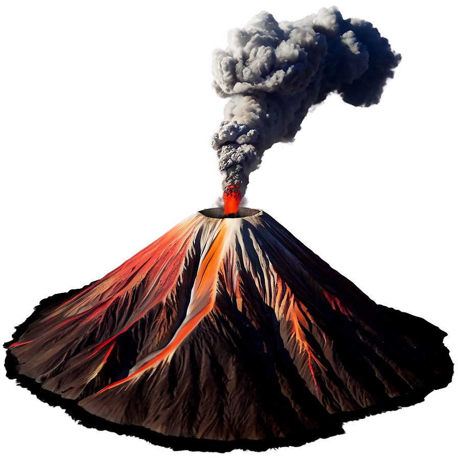 Active Volcano Landscape Png 76