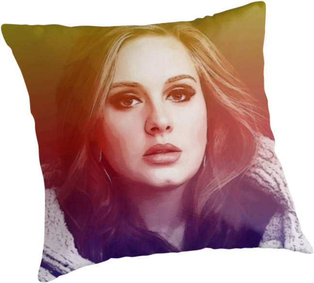 Adele Portraiton Pillow