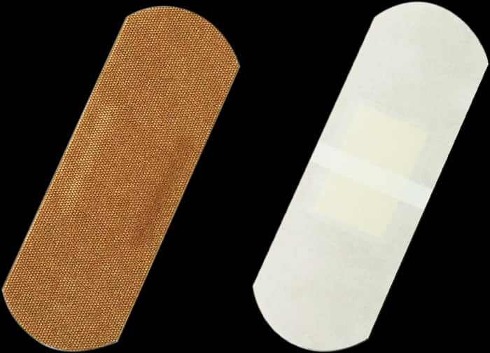 Adhesive Bandages Black Background