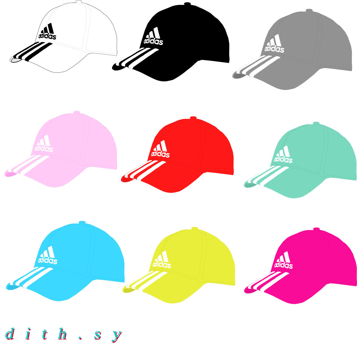 Adidas Caps Color Variety