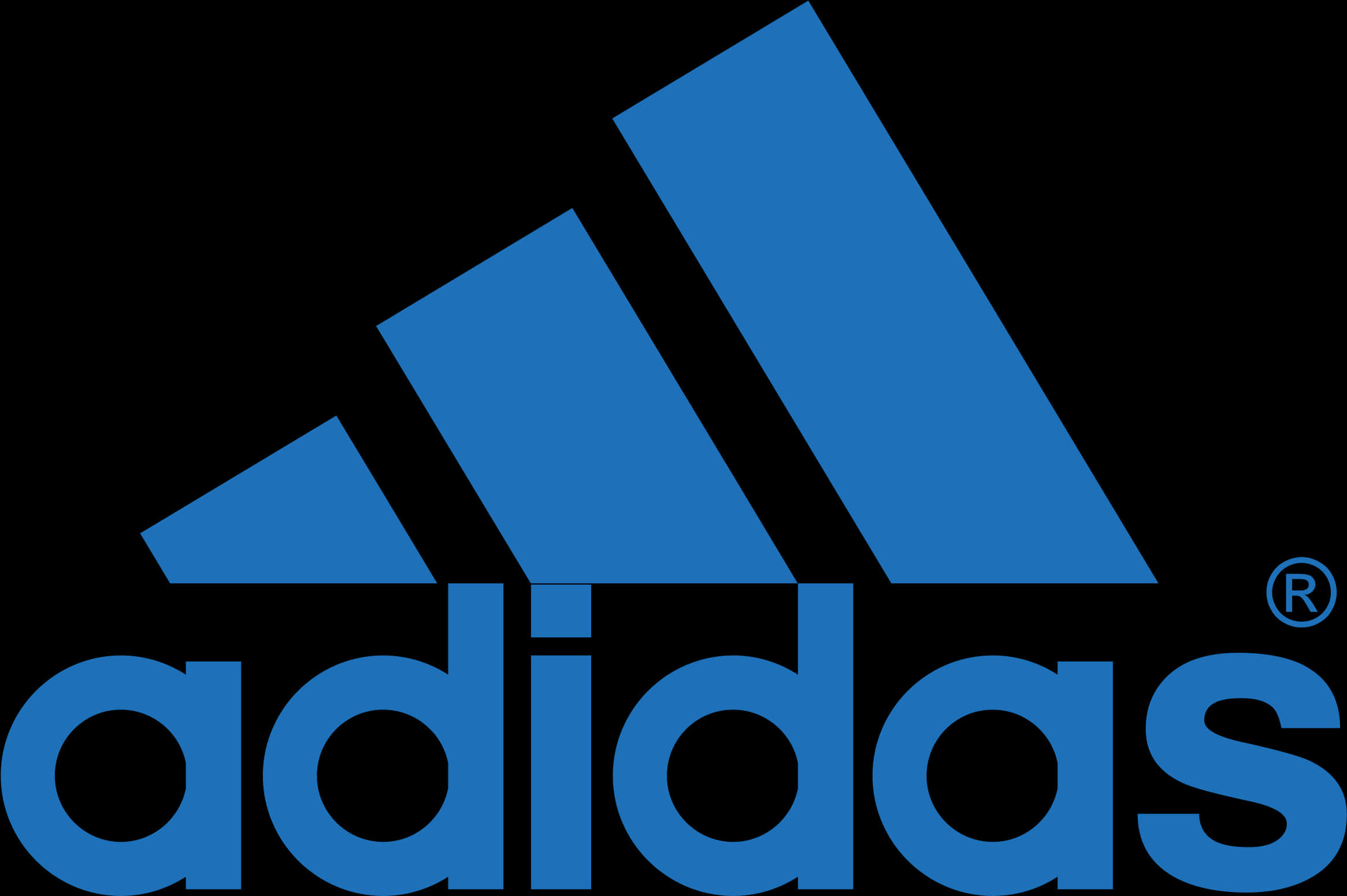 Adidas Logo Blue Background