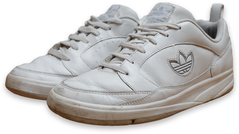 Adidas White Sneakers Isolated