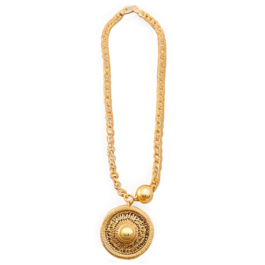 Adjustable Gold Necklace Png 12