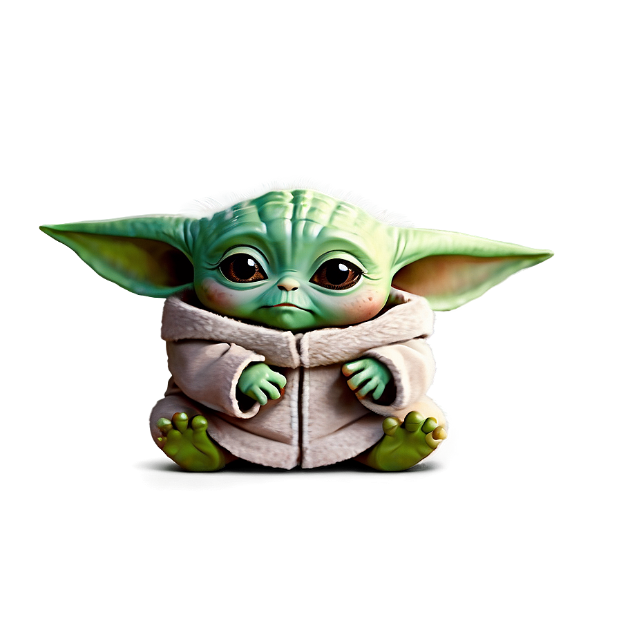 Adorable Baby Yoda Character Png 05062024