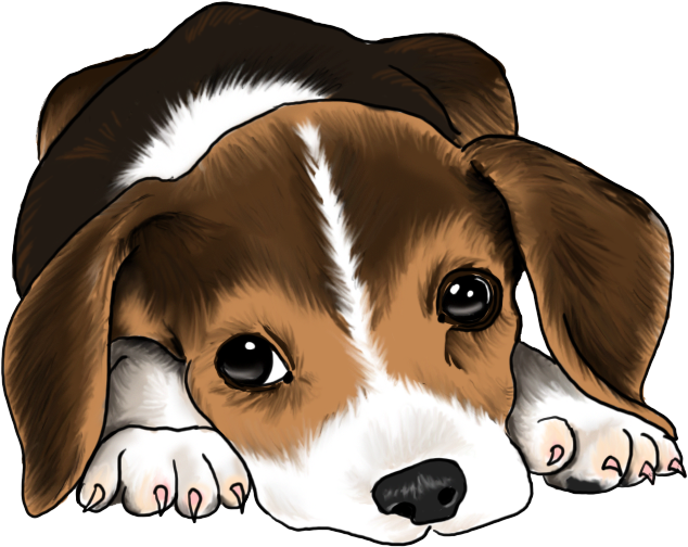 Adorable Beagle Puppy Illustration