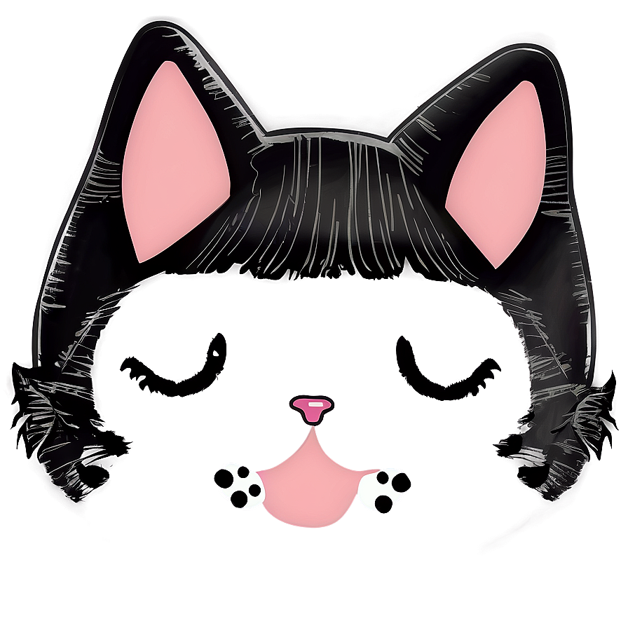 Adorable Cat Ear Artwork Png 06212024