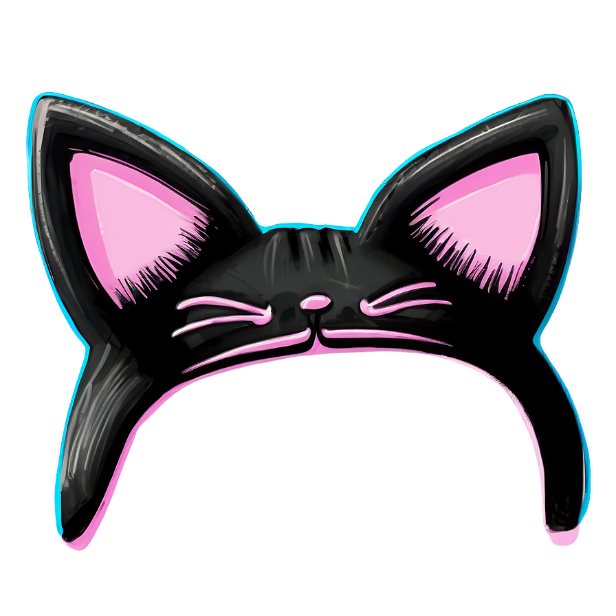 Adorable Cat Ear Artwork Png 06212024