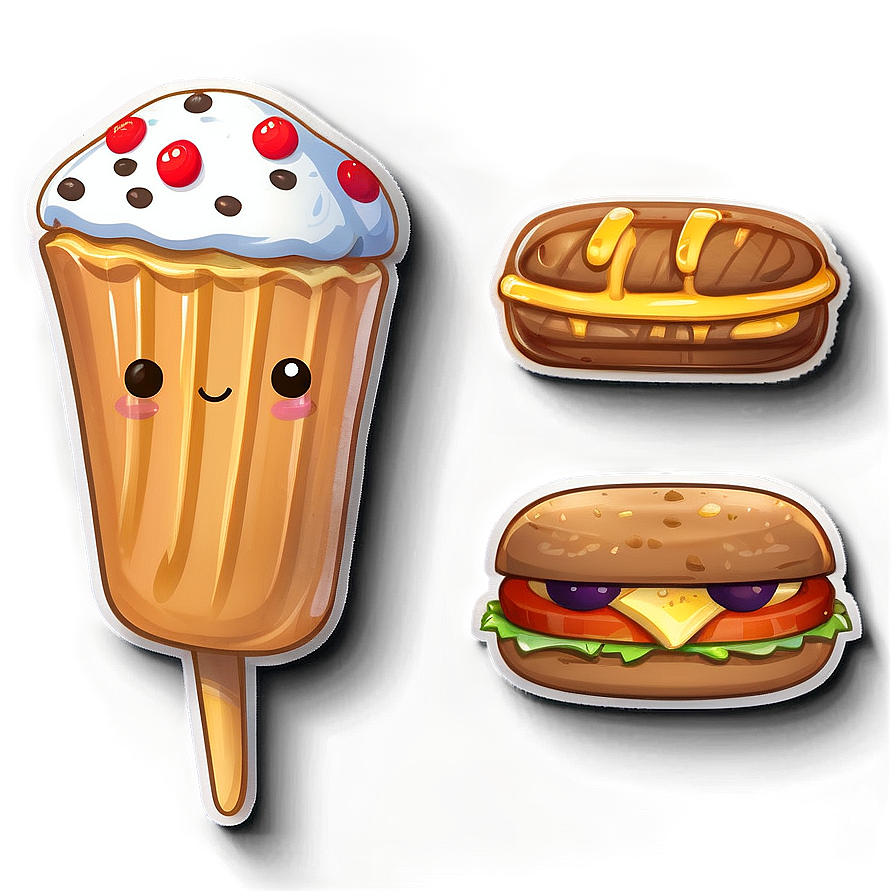 Adorable Food Stickers Png 72