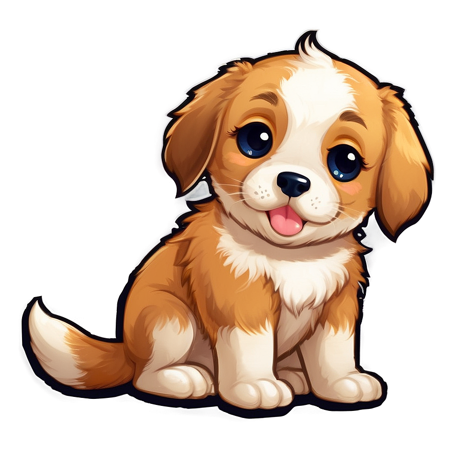 Adorable Kawaii Puppy Png 37