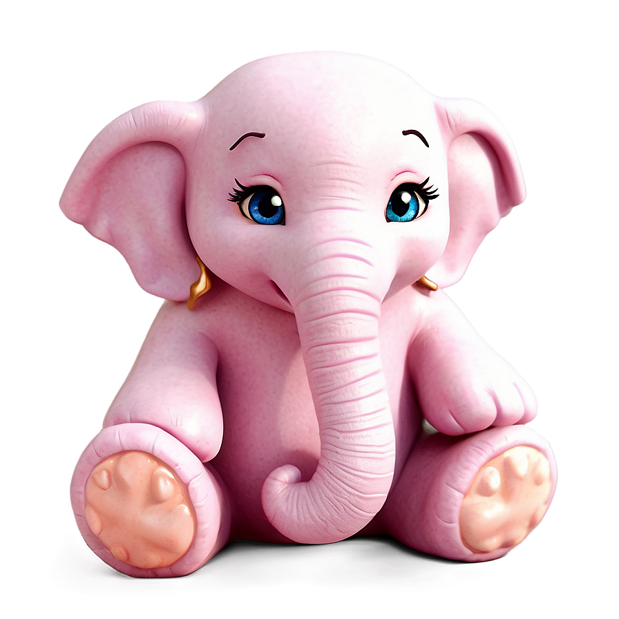 Adorable Pink Elephant Png Qhb