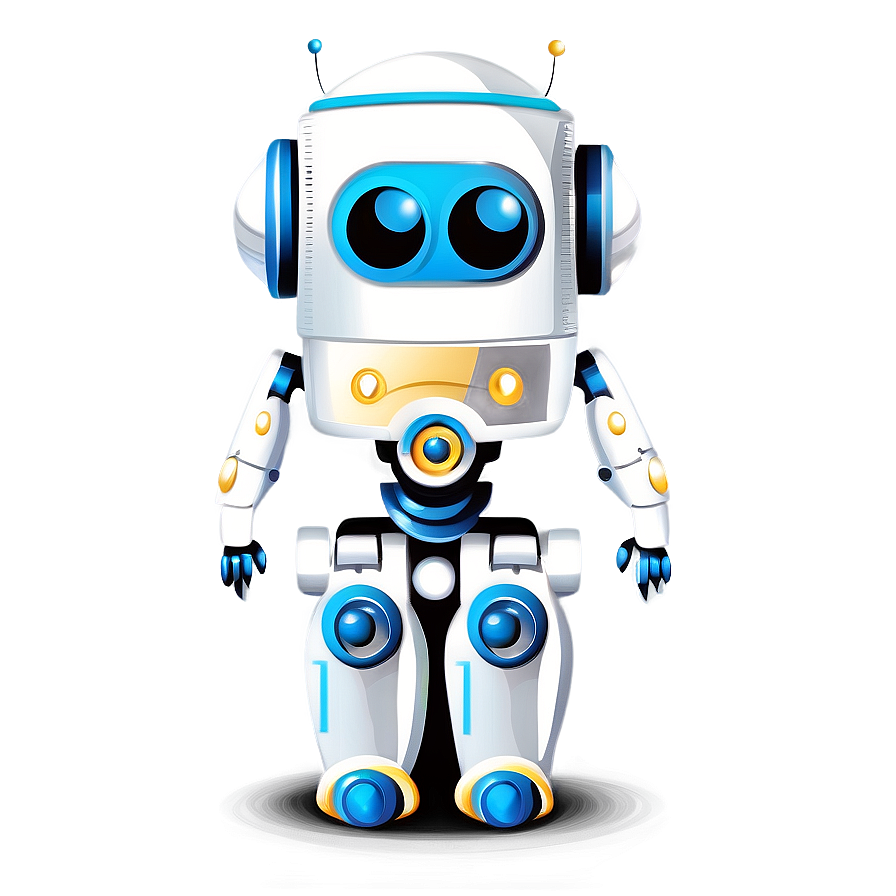 Adorable Robot Illustration Png 06272024