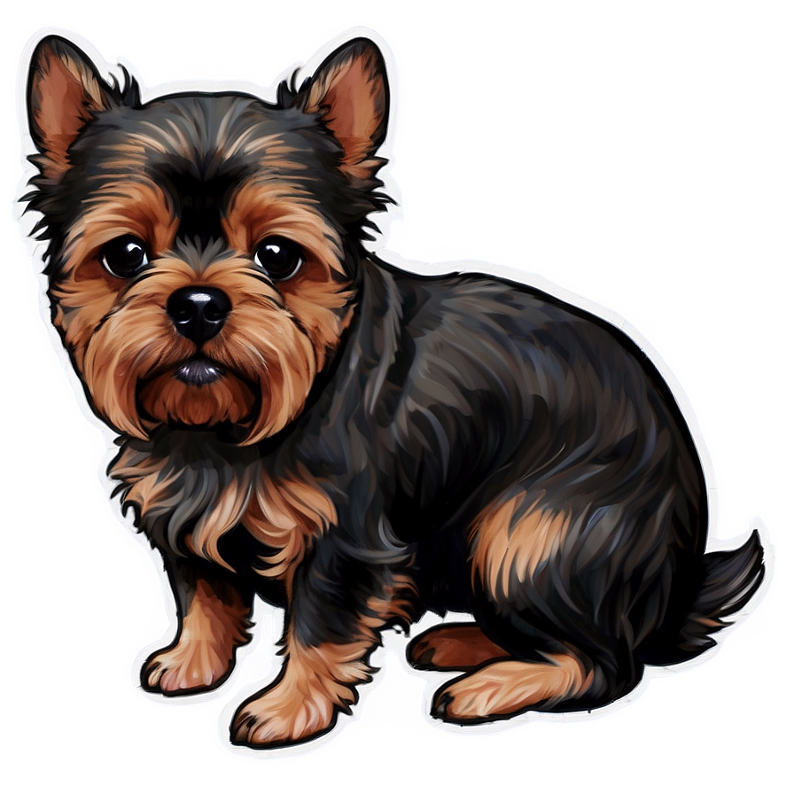 Adorable Small Dog Illustration Png Lcs41