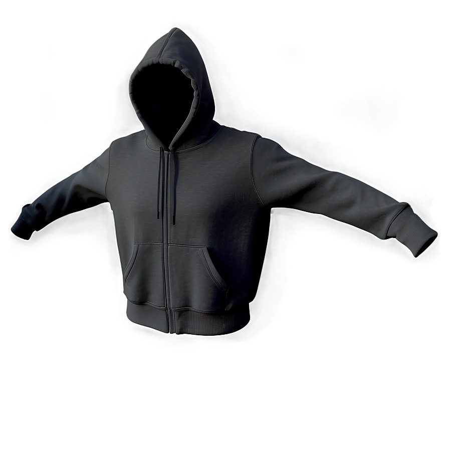 Adult Black Hoodie Png 05252024