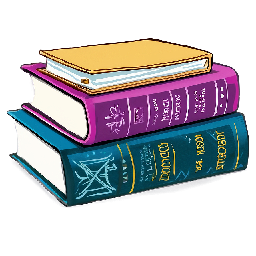 Adventure Books Pile Png Vuc