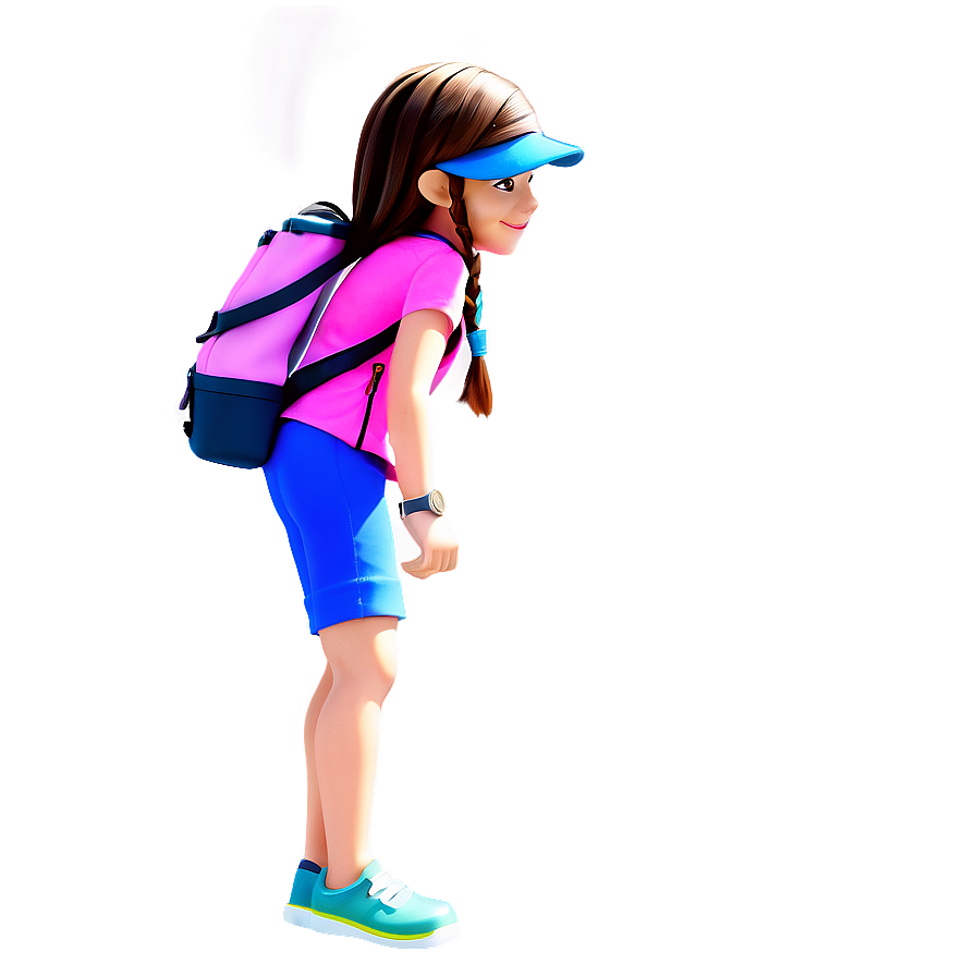 Adventure Girl Cartoon Png 06132024