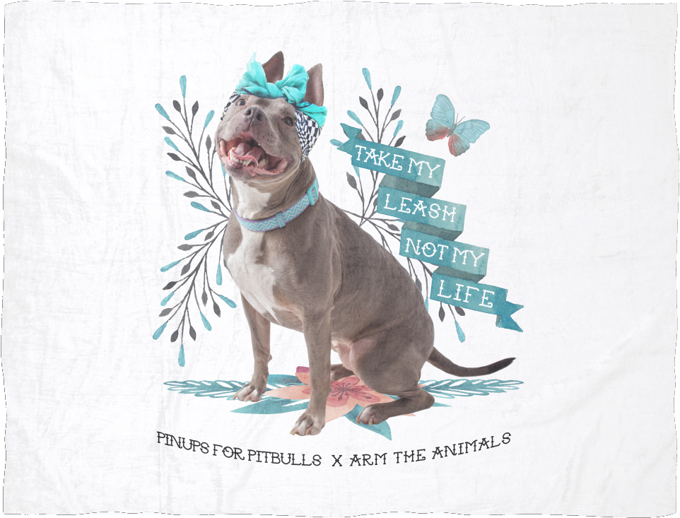 Advocacy Pitbullwith Butterflyand Bandana