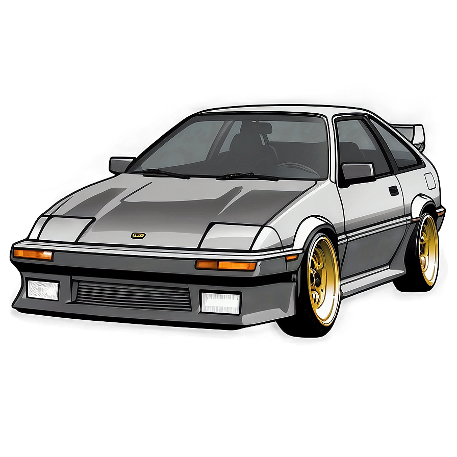 Ae86 Outline Graphic Png Sll63