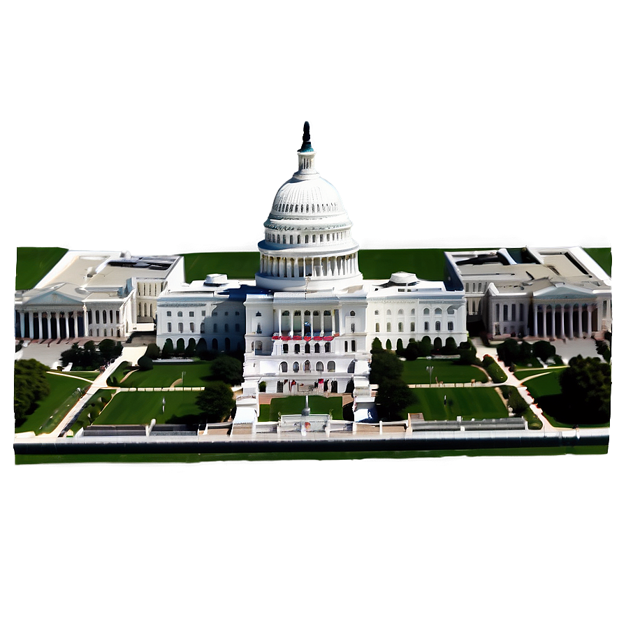 Aerial View Of Us Capitol Png 13